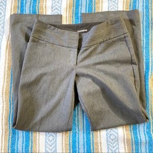 Express Straight Leg Dress Pants in Charcoal Gray